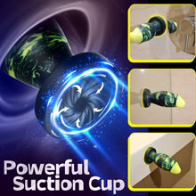 Load image into Gallery viewer, Unique Hybrid Design Vibrating Anal Dildo With Suction Cup