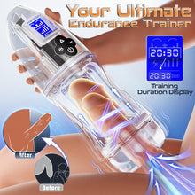 Load image into Gallery viewer, Automatic Male Masturbator Male Sex Toy, Penis Stroker with 10 Vibrating &amp; 7 Sucking &amp; Sexy Moaning &amp; Full Transparent Design, Pocket Pussy Stroker with 3D Textured Adult Sex Toys for Men Masturbation