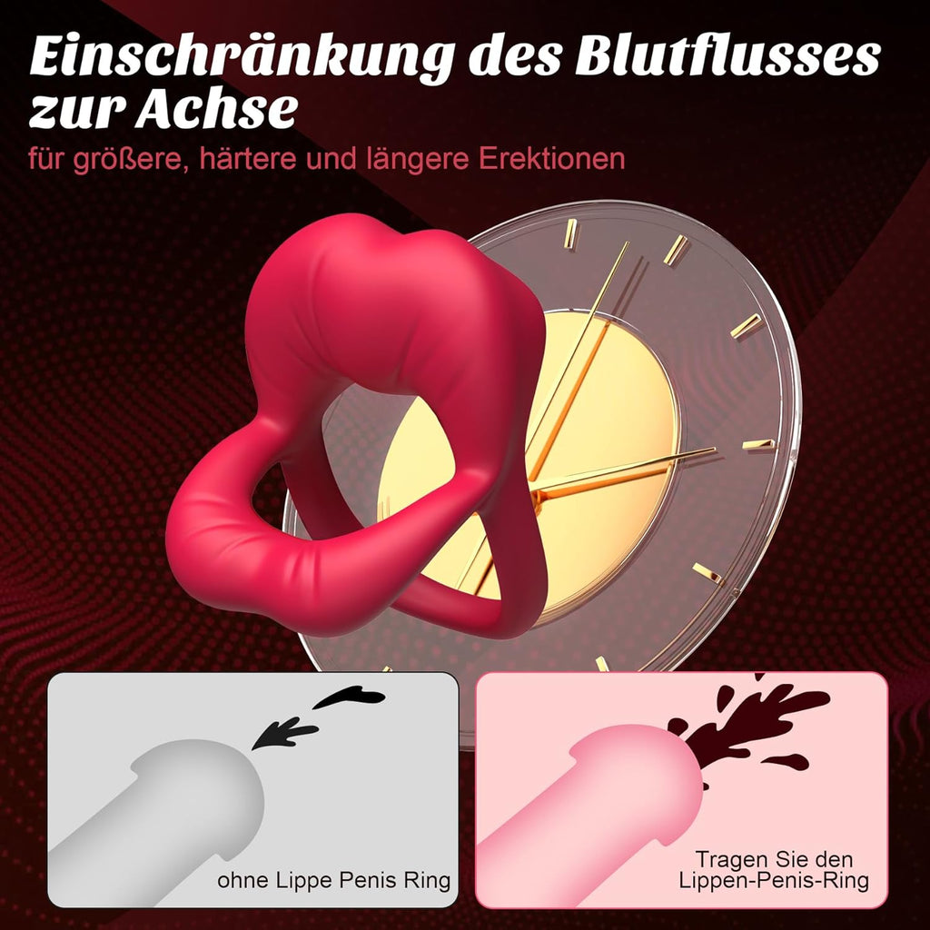 Vibrating Cock Ring Couples Sex Toys, Penis Ring Male Vibratar Toys with Clitoris Stimulate, Cockring with 10 Vibrations Sex Toýs for Man Couples