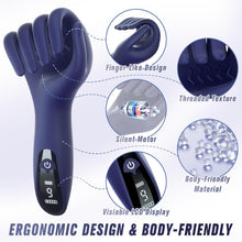 Load image into Gallery viewer, “God's right hand” – vibration function with 9 frequencies, simulated design, suitable for users with large penises.