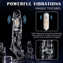 Load image into Gallery viewer, 3.6 inch Clear Reusable Penis Sleeve with Vibrator Penis Ring